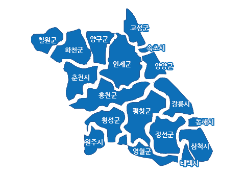 강원도 지도